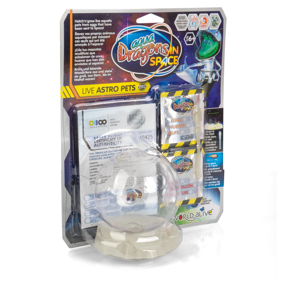 Aqua Dragons Astro Pets collector kit featuring Aqua Dragons brine shrimp
